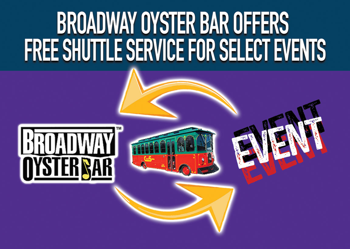 Broadway-Oyster-Bar offers a  shuttle to events image