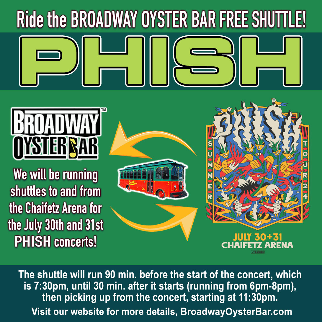 Broadway-Oyster-Bar PHISH Shuttle image